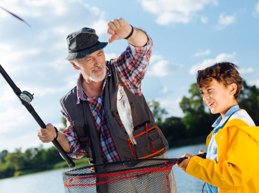 Anglers fishing on the Kenai River, Alaska, one of North America's top fishing spots.